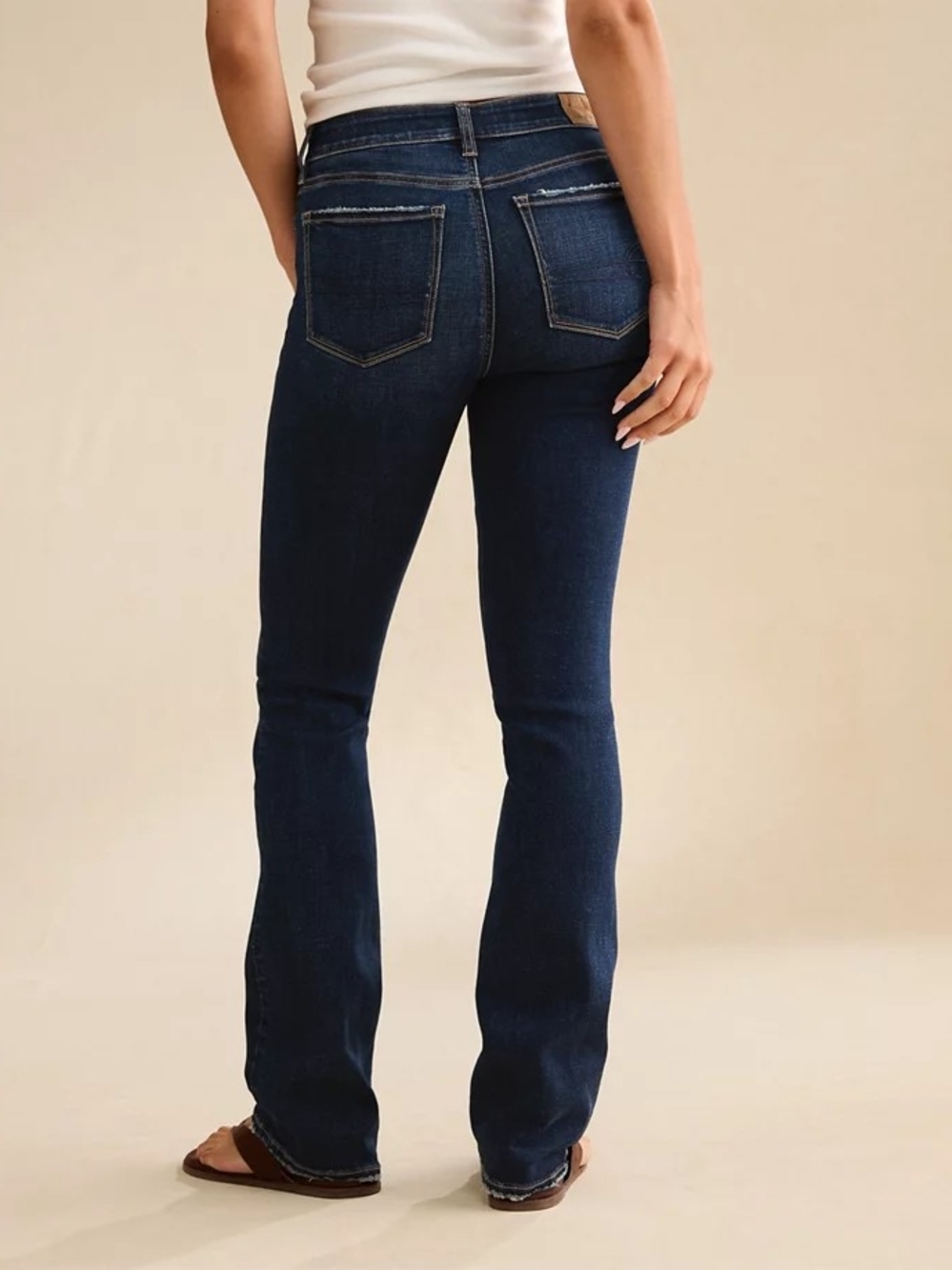 American Eagle Outfitters Dark Blue Boot-Cut Jeans - Picture 4 of 9